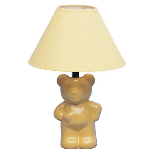 Light Blue ORE International 611BL Ceramic Teddy Bear Lamp