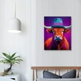 thumbnail image 4 of JRXY  Highland Cow Wall Art-Gift Ready- Wall Canvases-Colorful Canvas Wall Art for home or office-Modern Wall Decor 16x20 in, 4 of 5
