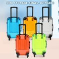 thumbnail image 3 of HAOAN Kids Mini Luggage Transparent Rolling Suitcase with Retractable Handle Portable Storage for Toys and Snacks, 3 of 11
