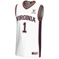 thumbnail image 2 of Youth GameDay Greats White #1 Virginia Cavaliers Lightweight Basketball Jersey, 2 of 4