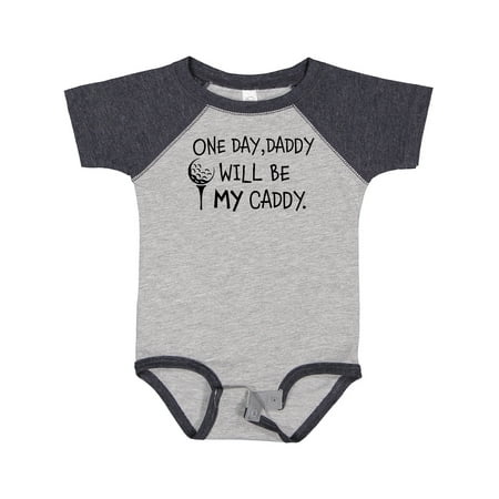 

Inktastic One Day Daddy Will Be MY Caddy- Kids Golfing Gift Baby Boy or Baby Girl Bodysuit