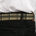 thumbnail image 4 of Buckle-Down Belt, Seatbelt Buckle Belt, Plaid Tan, Youth 22 to 32 Inches, 4 of 9