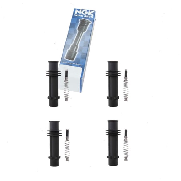 4 pc NGK Ignition Coil Boots compatible with Chevrolet Volt 1.4L L4 2011-2015