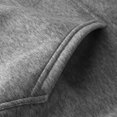 thumbnail image 3 of kurtrusly Sweatshirt à Capuche Unisexe en Coton Gris Foncé, XL, 3 of 9