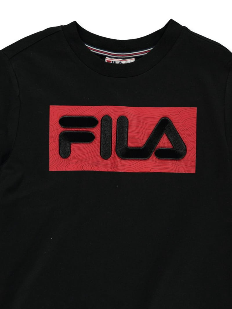 Alexander Graham Bell Strædet thong respekt Fila Boys' Square T-Shirt - black, 8 (Big Boys) - Walmart.com