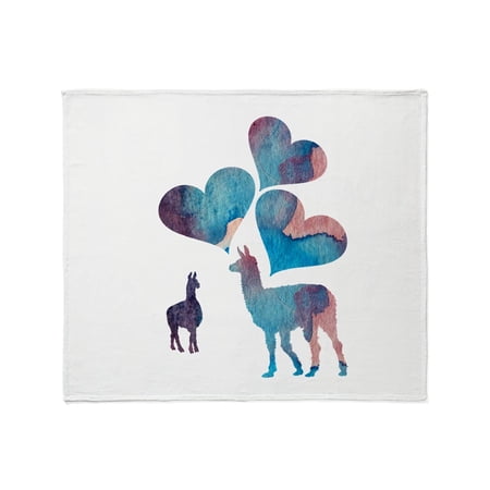 CafePress - Llama Art Throw Blanket - Soft Fleece Throw Blanket 50 x60 for All Ages