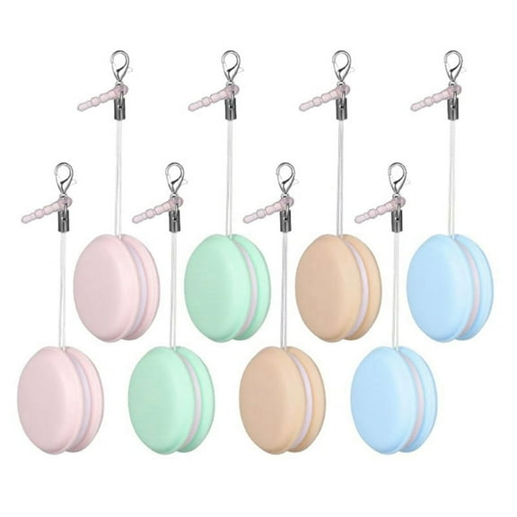 8PCS Macaron Mobile Phone Screen Cleaner Wiper Screen Brush Cleaning Brush with Decorative Mobile Phone Key Pendant WM25