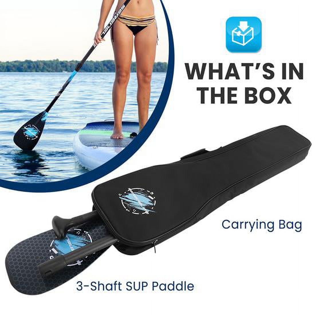 SereneLife Stand Up Paddle-Board Adjustable Paddle - Adjustable Water Paddle Oar for SLSUPB105 Free-Flow Inflatable SUP Stand Up Water Paddle-Board