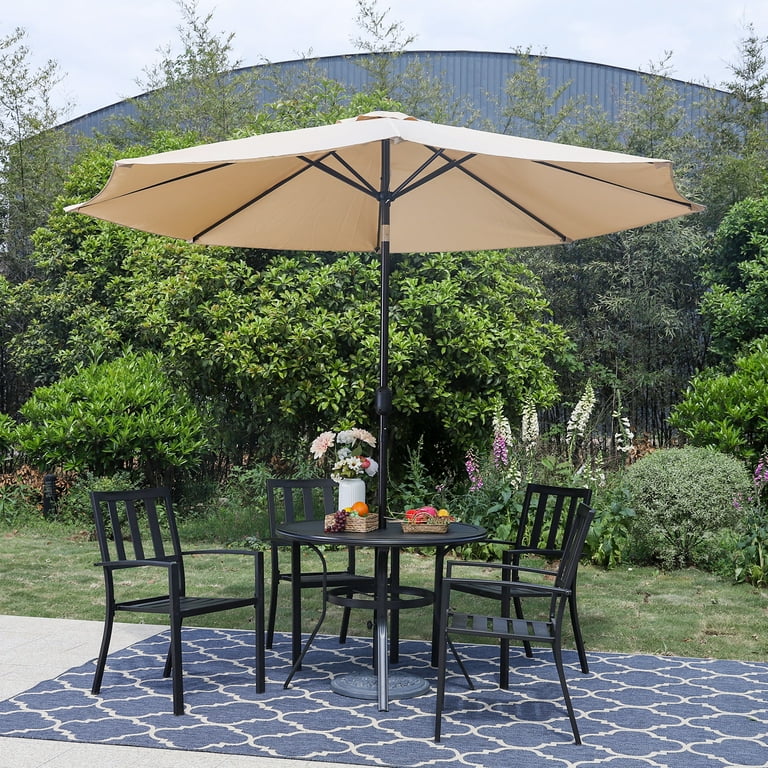 Summit Living 10ft Patio Umbrella with 8 Sturdy Ribs Outdoor Summit Living 10ft Patio Umbrella with 8 Sturdy Ribs Outdoor