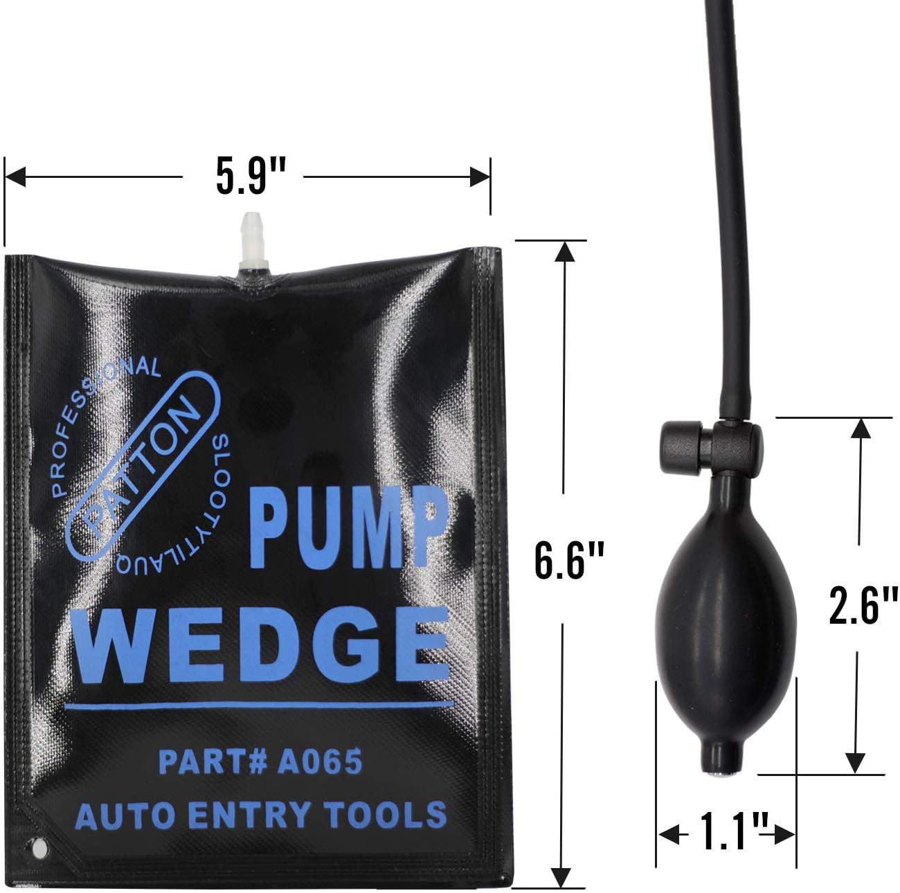 Car Air Wedge Pump 3 Sizes Air Wedge Bag Leveling kit & Alignment Tool Inflatable Shim Bag for Home and Automotive 