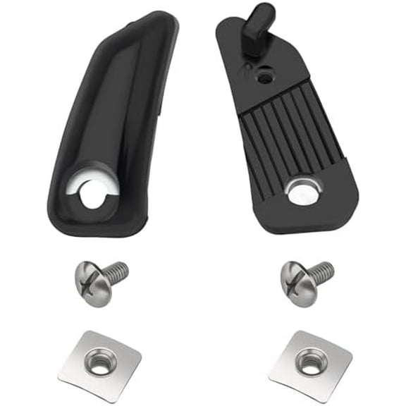 LocChinstrap Fastener Kit Fits for Riddell Speed Flex Helmet Football Chin Strap, Effective and Stable Riddell Speedflex Chin Strap,Used for Repairing Most Youth Soccer Helmets and Face Shields,Black