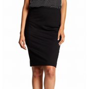 Philosophy NEW Deep Black Womens Size 6 Solid Straight Pencil Skirt