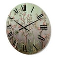 thumbnail image 3 of Designart 'Chinoiserie With Peonies and Birds II' Traditional Wood Wall Clock, 3 of 5
