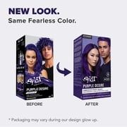 Splat Original Complete Kit, Semi-Permanent Hair Dye with Bleach, Purple Desire