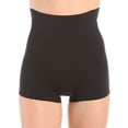 thumbnail image 3 of Women's Self Expressions 00525 Slim Waister High Waisted Boyshort (Black S), 3 of 4