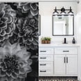thumbnail image 5 of Dahlia Flower Shower Curtains - Bath Shower Curtain Set with 12 Hooks for Adults Kids Bathroom Decor Accessories, 5 of 7