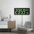 thumbnail image 5 of Big LED Wall Clock with Temperature and Humidity Display for Home and Office Use, 5 of 5