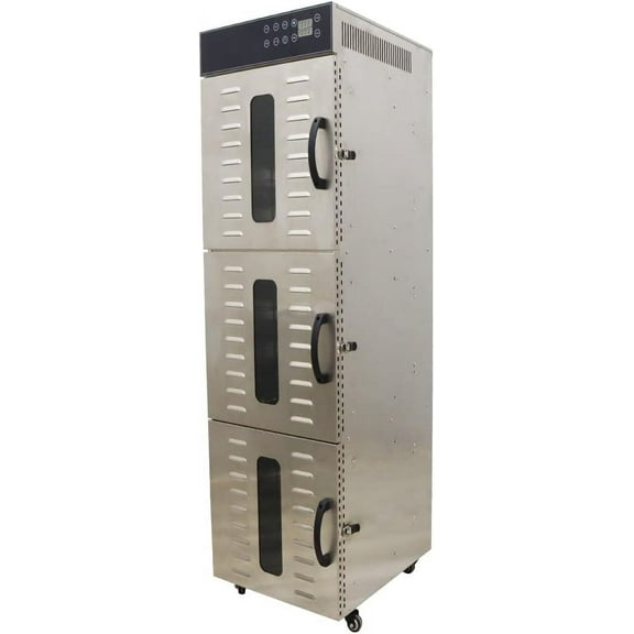 EQCOTWEA 36 layers Fruit Vegetable Drying Machine Food Dehydrator 304 Stainless Steel
