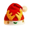 thumbnail image 2 of Christmas Elements Descorative Cap Cute Cartoon Hat Xmas Gift for Adult Kid New, 2 of 3
