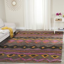 SAFAVIEH Cedar Brook Josephina Southwestern Cotton Area Rug, Brown/Multi, 8' x 10'