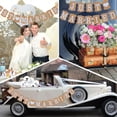 thumbnail image 4 of Juego de decoración de boda decorativa Just Married, 24 piezas, globos blancos, figuras de boda, globos de helio para decoración de mesa vintage, fiesta rústica y despedida de soltera, 4 of 7