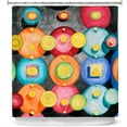 thumbnail image 1 of Shower Curtains 70" x 73" from DiaNoche Designs by Lorien Suarez - Spheres 13, 1 of 1