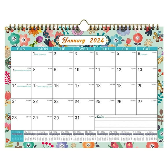 2023-2024 Wall Calendar - 2023-2024 Calendar, Jan. 2023 - Jun. 2024, 18 Monthly Wall Calendar