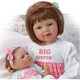 thumbnail image 5 of The Ashton - Drake Galleries A Sister's Love Child and Baby Girl Doll Set Lifelike So Truly Real® Signature Edition Weighted Fully Poseable with Soft RealTouch® Vinyl Skin  by Waltraud Hanl 24", 5 of 6