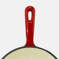 thumbnail image 4 of CookPro 3 Pc Cast Iron Skillet Set w/Red Enamel Coating, 4 of 6