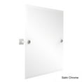 thumbnail image 5 of Allied Brass MT-92-PEW Montero Collection Contemporary Frameless Rectangular Tilt Mirror with Beveled Edge, Antique Pewter, 5 of 5