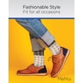 thumbnail image 5 of MeMoi Men's Houndstooth Bamboo Dress Crew Socks - Mens - Male, 10-13, Crockery, 5 of 7