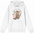 thumbnail image 4 of Vintage Country Stay Wild Adult White Long Sleeve Hoodie-3XL, 4 of 6