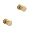thumbnail image 2 of Kearding Ganchos para toallas adhesivos modernos para baño: gran capacidad de carga Potente colgador de cobre autoadhesivo Diseño moderno Dibujo Oro (tornillos) 2piezas, 2 of 6