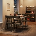thumbnail image 5 of Dining Table Set for 4,Kitchen Table and Chairs for 4,Dining Room Table Set with Upholstered Chairs,5 Piece Rectangular Kitchen Table Set for Small Space Apartment, 5 of 7