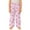 Pink, variant on YOUYEDIAN Comfy Pajama Pants for Girls Stretch Drawstring Lounge Pants with Pockets Bow Print Casual Wide Leg Pjs Bottoms Beige 6-7 Years