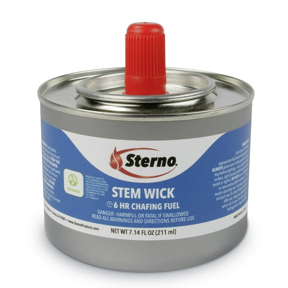 Sterno 10102 Chafing Dish Fuel w\/ 6 Hour Stem Wick-Case of 24