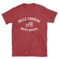 thumbnail image 1 of Belle Fourche South Dakota Patriot Men's Cotton T-Shirt, 1 of 1