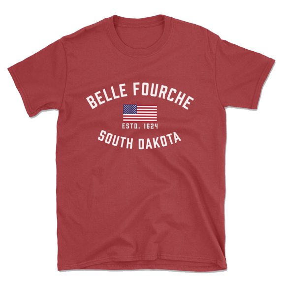 Belle Fourche South Dakota Patriot Men's Cotton T-Shirt