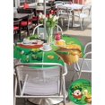 thumbnail image 4 of St. Patrick's Day Outdoor Tablecloth - 54 Inch Round Dining Table Cover, Funny Gnomes Beer Gold Coin Shamrock Green Waterproof Outdoor Table Cloth with Umbrella Hole & Zipper for Picnic/Patio/Party, 4 of 7