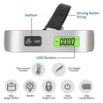 thumbnail image 5 of Luggage Scale, Portable Digital Hanging Baggage Scale For Travel, Suitcase Weight Scale , 50kg, Battery Included - Silver, 5 of 5