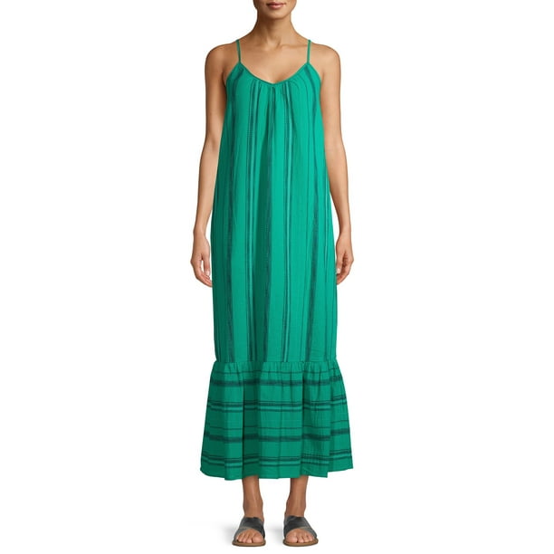 time and tru button front maxi