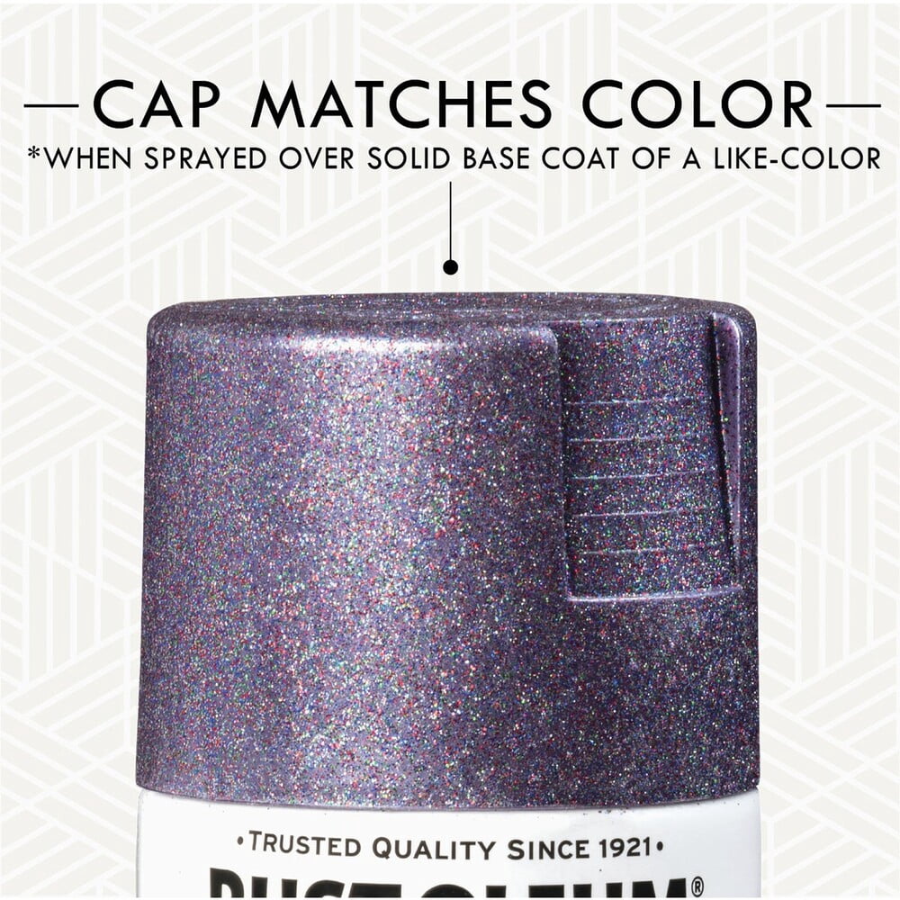 Rust-Oleum Imagine Glitter Spray Paint - Multi-Color, Purple, 10.25 Oz