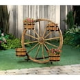 thumbnail image 2 of Wood Wagon Wheel Plant Display, 2 of 2