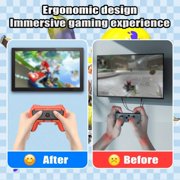 2 Pack Controller Grips for N-Switch 2 Joy-Con Controllers,Switch 2 Accessories Protective Handheld Holder, Red/Blue