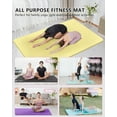 thumbnail image 4 of YR Large Yoga Exercise Mat 78x51" 1/2" Thick NBR Foam Indoor Workout Mats with Carry Bag, Cream Yellow, 4 of 7