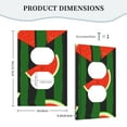 thumbnail image 5 of ZICANCN Outlet Covers Wall Plate, Watermelon Fruit Green Background Light Switch Cover Decorative, Duplex Toggle Combo 1-Gang, 5 of 9