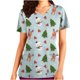 thumbnail image 2 of Fiudx Ofertas de La Semana Blusa de Manga Corta con Cuello En V para Mujer, Uniforme de Pascua con Bolsillos Impresos, Blusa de Enfermería, 2 of 5