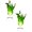 A55 Green 3.9"x3.9"x5.9" 2PC, variant on Clearance! 2Pcs Floating Fireball Halloween Prop, Fake Flame Light, Colored Cloth, 3.9"X3.9"X5.9", Hands-Free Illusion For Costume, Haunted House Decor (Blue)