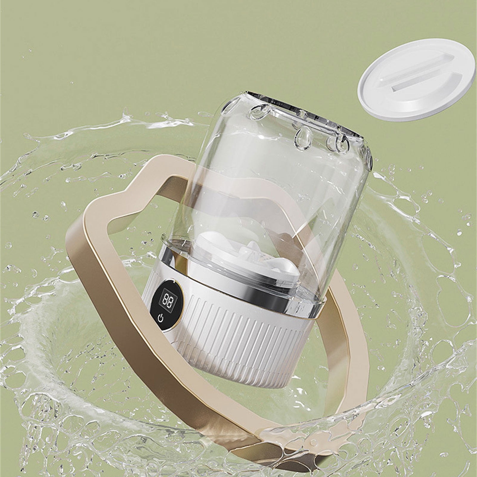 3000mAh Rechargeable Portable Miniature Washing Machine For Underwear Socks Wireless Washer Home Laundry Solution