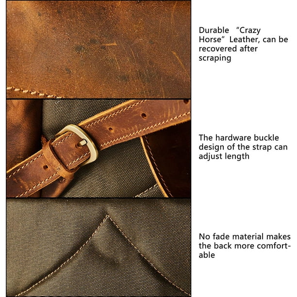 Crazy horse leather backpack cheap